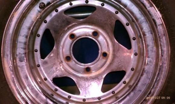 This rim is the cleanest of the 4. I still need to purchase a center cap for them.