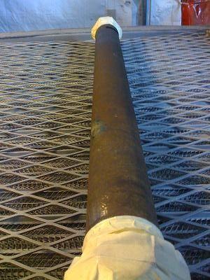 Driveshaft before beadblast and paint