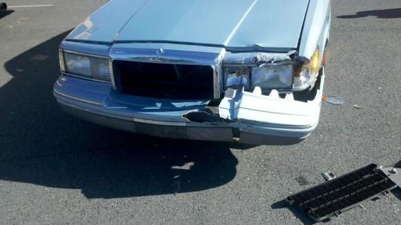 blazer fucked up a town car