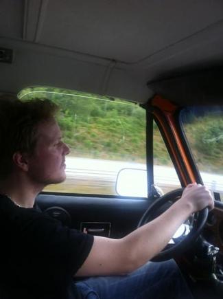 driving home