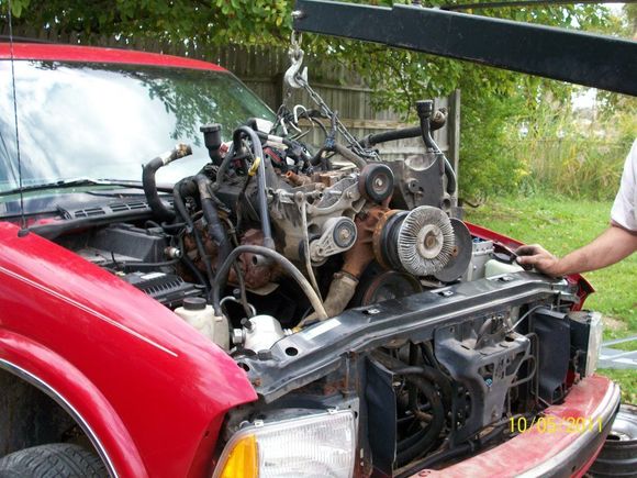 Engine coming out of Jimmy