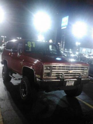 at the dealership