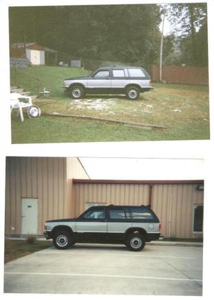 Before and after 3 inch body lift