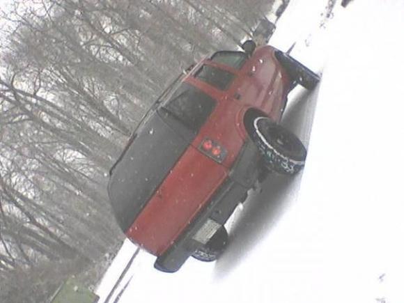 blazer in the snow