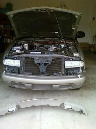 Pulled the grill off to paint it black