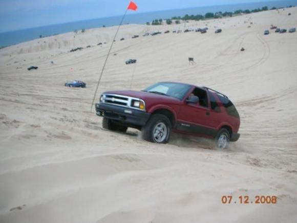 About to get to the top of test hill