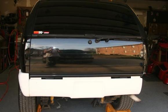 back of roll pan installed after minor sanding