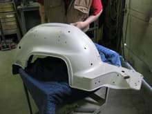 Inner fender well - after sanding / sand blasting