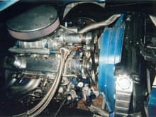 Supercharged 364 cubic inch small block Chevrolet