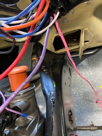 starter wire at exterior bulkhead