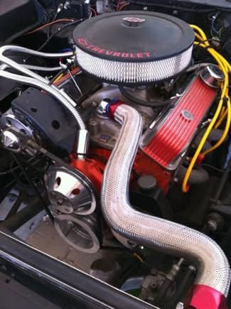 383 stroker, 750 edelbrock carb with performer intake and cam, 410  HP