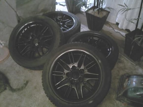 New 17&quot; rims that my friend painted for me :) price: $175.00 for all 4 rims and tires, painted!