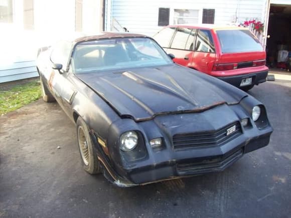 1981 Z28.  Shes not pretty but it's a start.