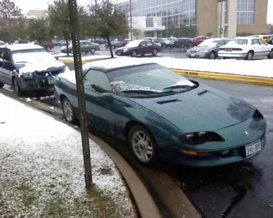 Rare snow day in Aggieland