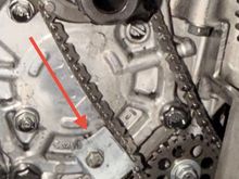 Here it is inside the motor up against the chain. 