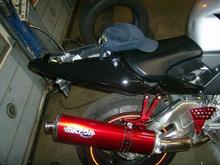 In this pic, the exhaust has also been powdercoated by myself
