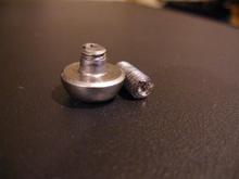 Broken rotor bolt. Rotor bolts are not meant to be used twice!