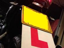 Number plate light fitting