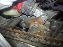 Rusty Lower Shock area.