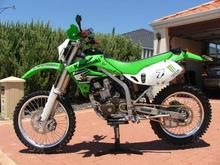 My 08 klx250 after completing stage 1 of my mods which include 300 bigbore piston and barrel...300 carb jetting 2 brothers muffler coupled to a staintune header and race grade x-ring chain