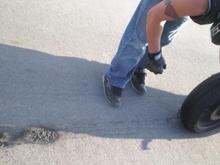 That's How You Get The Wife to Buy You a New Tire LOL