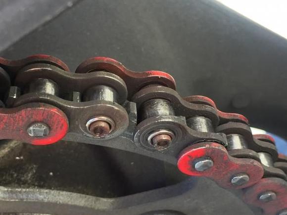 2000 CBR600F4 : make sure to use a flairing tool for your chain master link. Inspect before every trip. Lucky I caught this before it was disaster.