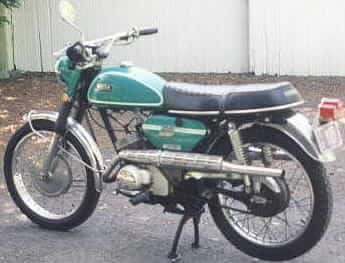 Joe's first motorcycle   Yamaha CS3 C 1970 Scrambler 200cc