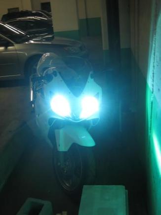 HID's in my garage.
