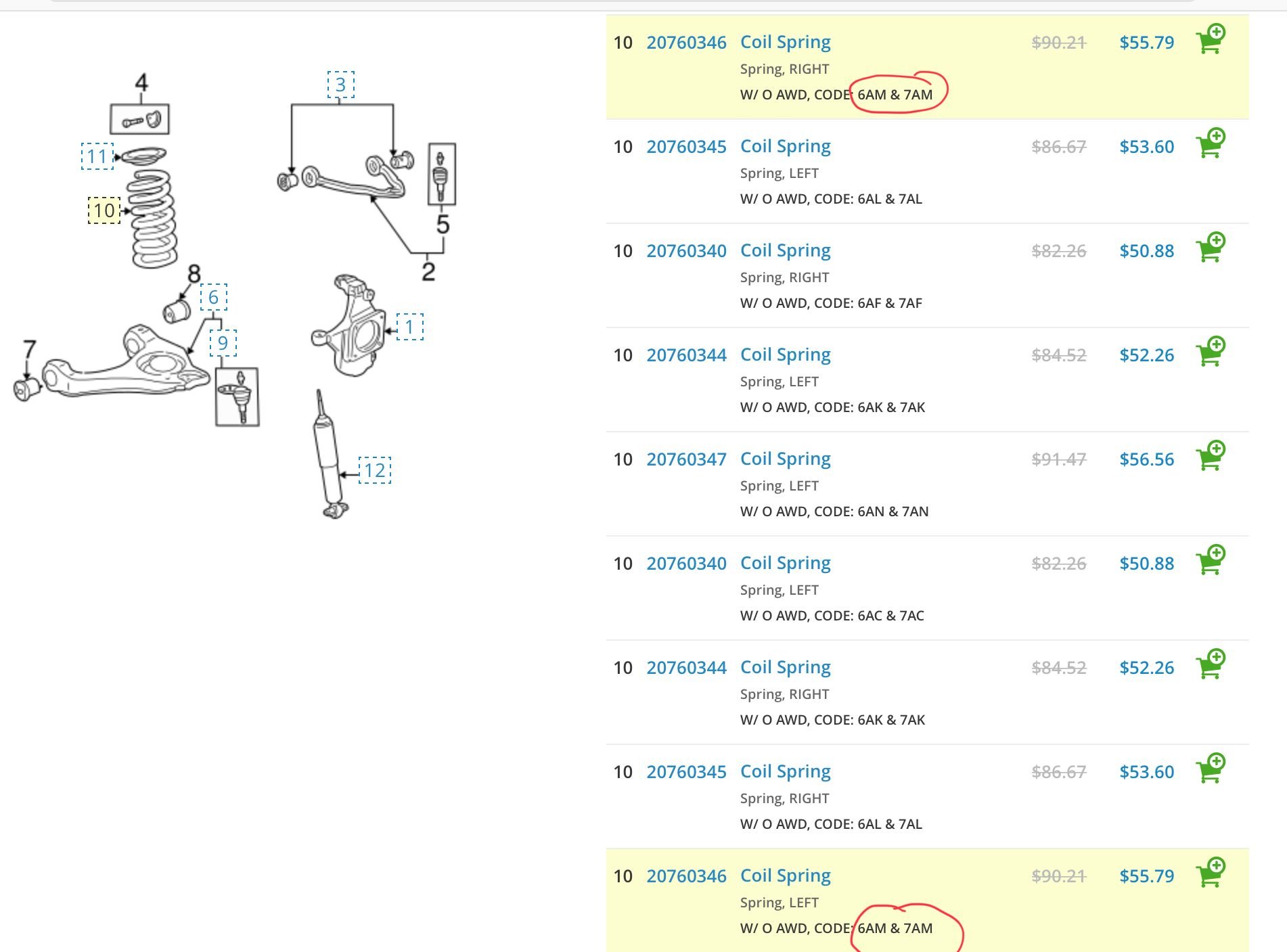 Replacing front coil springs part codes? Chevrolet Forum Chevy