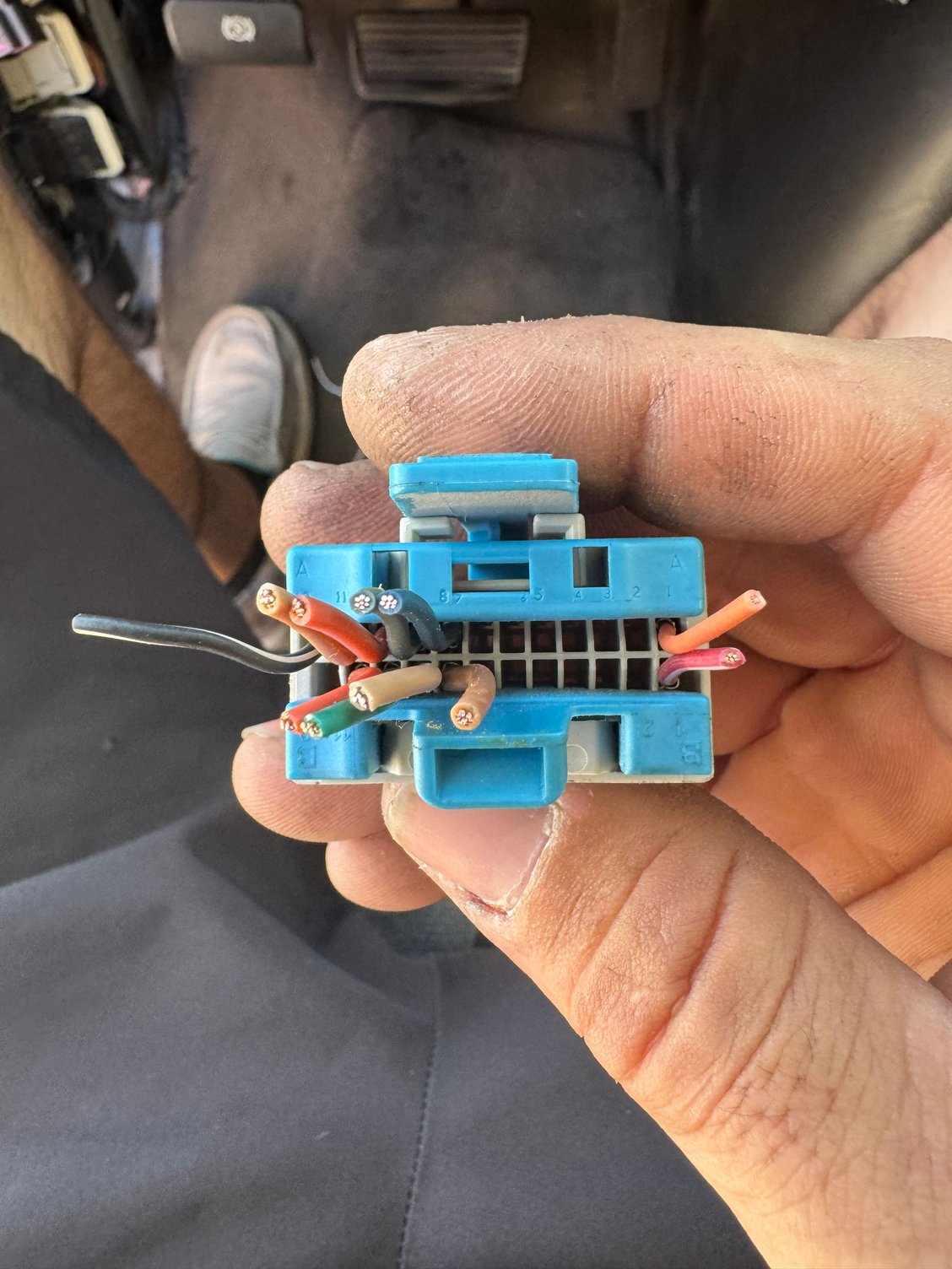 I�m trying to wire up a new head unit in my Chevy Express and I�m confused about this. Red/White is supposed to be accessory, orange is supposed to be dimmer/illumination, and the black/white is ground. The rest are speaker wires. So where is the yellow constant power wire? Thanks in advance 