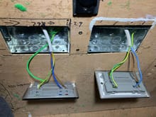 240v AC electrics, fed from hook up or inverter