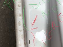 LACK OF ADHESION ON THE PAINT