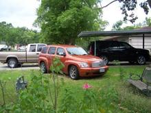 the 96 silvy i gace to my father in law, my wifes 06 hhr, and my 08 tahoe at the house