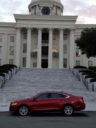 Taken at 6:45 in the morning at the Alabama State Capitol Building.