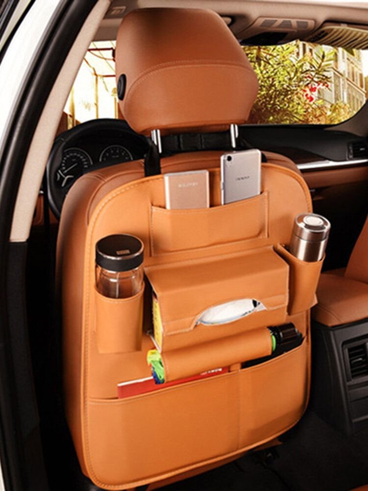 Accessories - Leather Car Storage Bag Multi-compartment Car Seat Storage Container Outdoors Bag - New - All Years Any Make All Models - Bellevue, Washington, WA 98004, United States