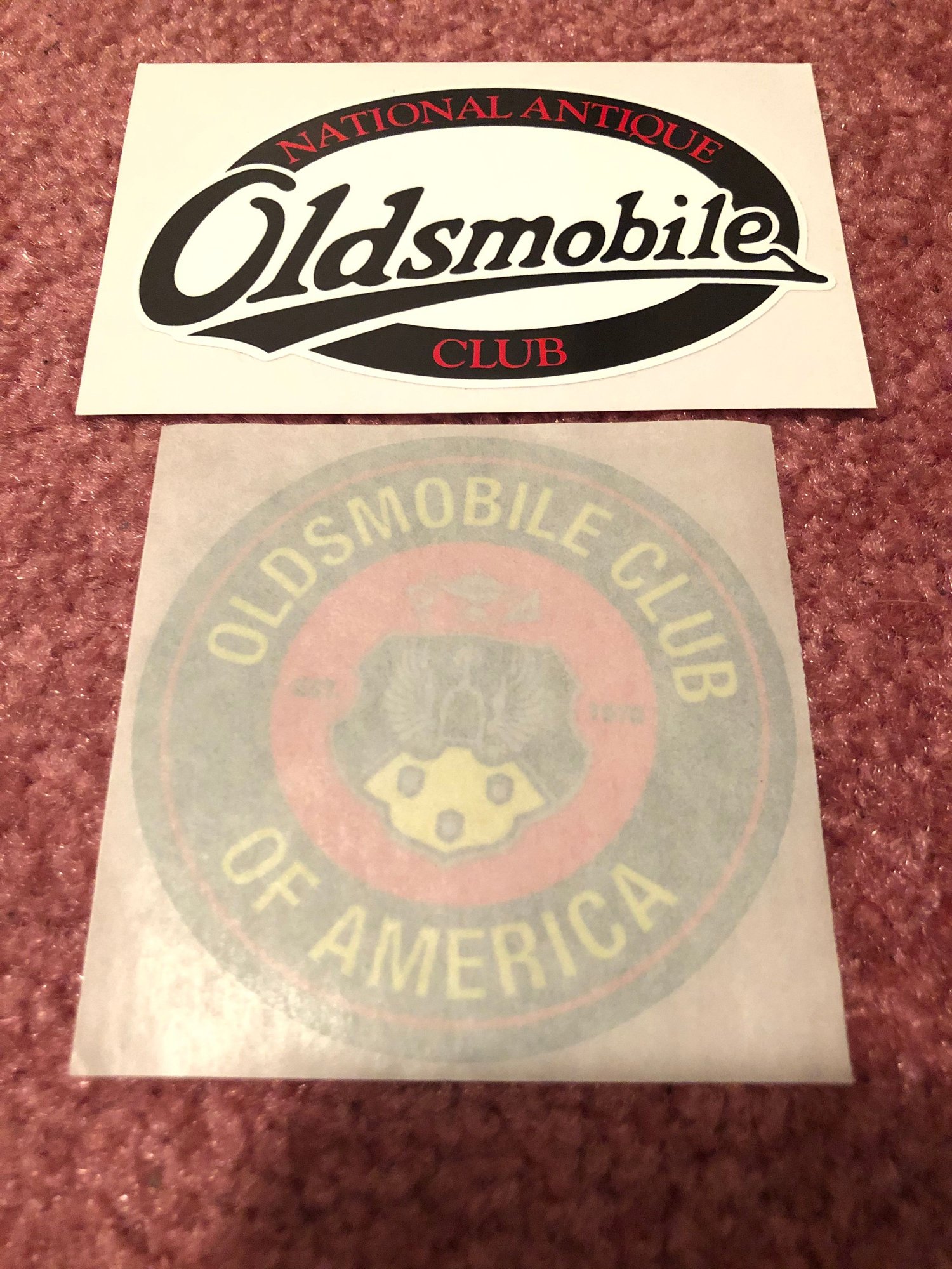"2 Different Oldsmobile Club Decals / Stickers" FOR SALE