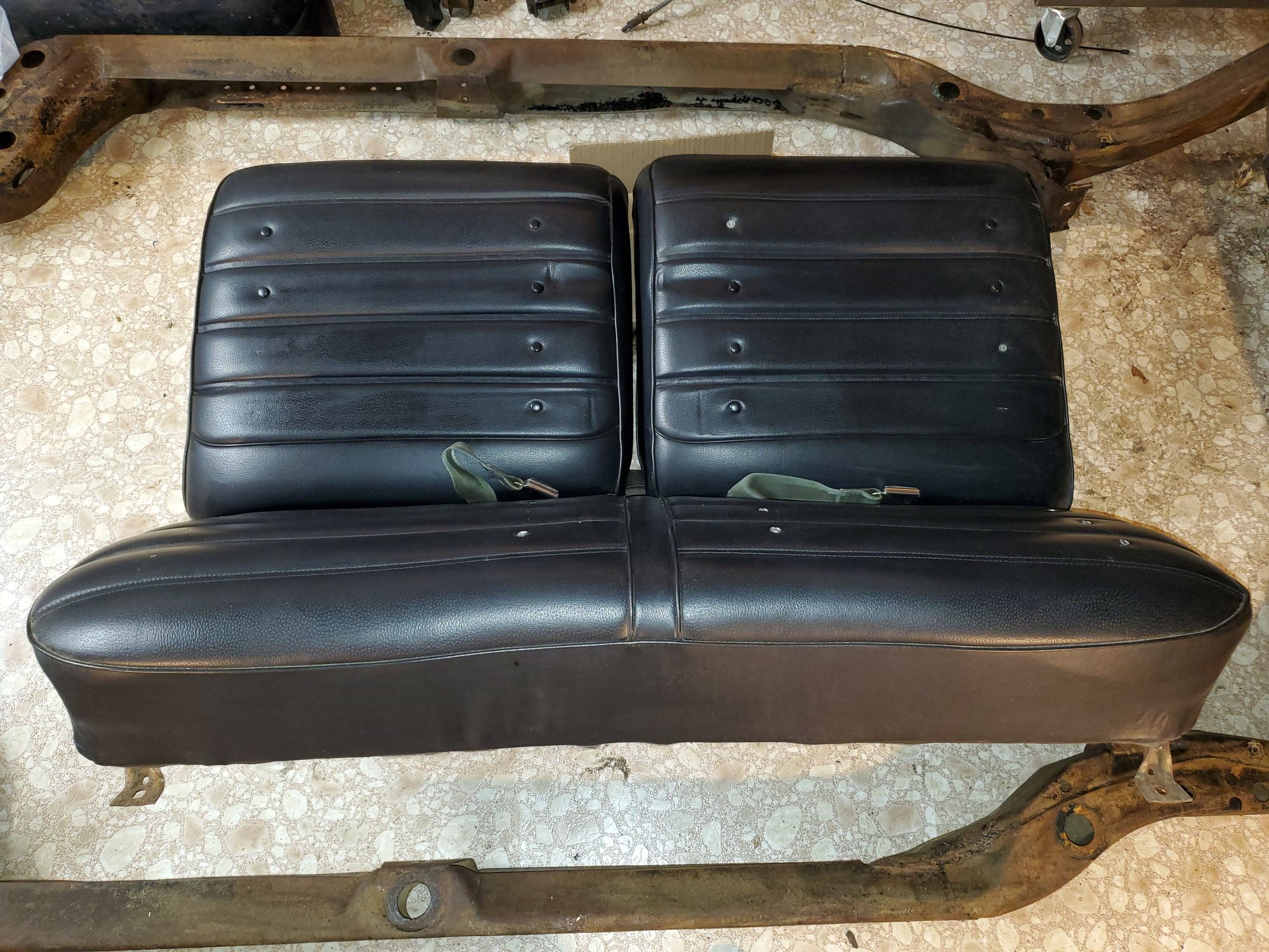 1971 Cutlass S Front Bench Seat black