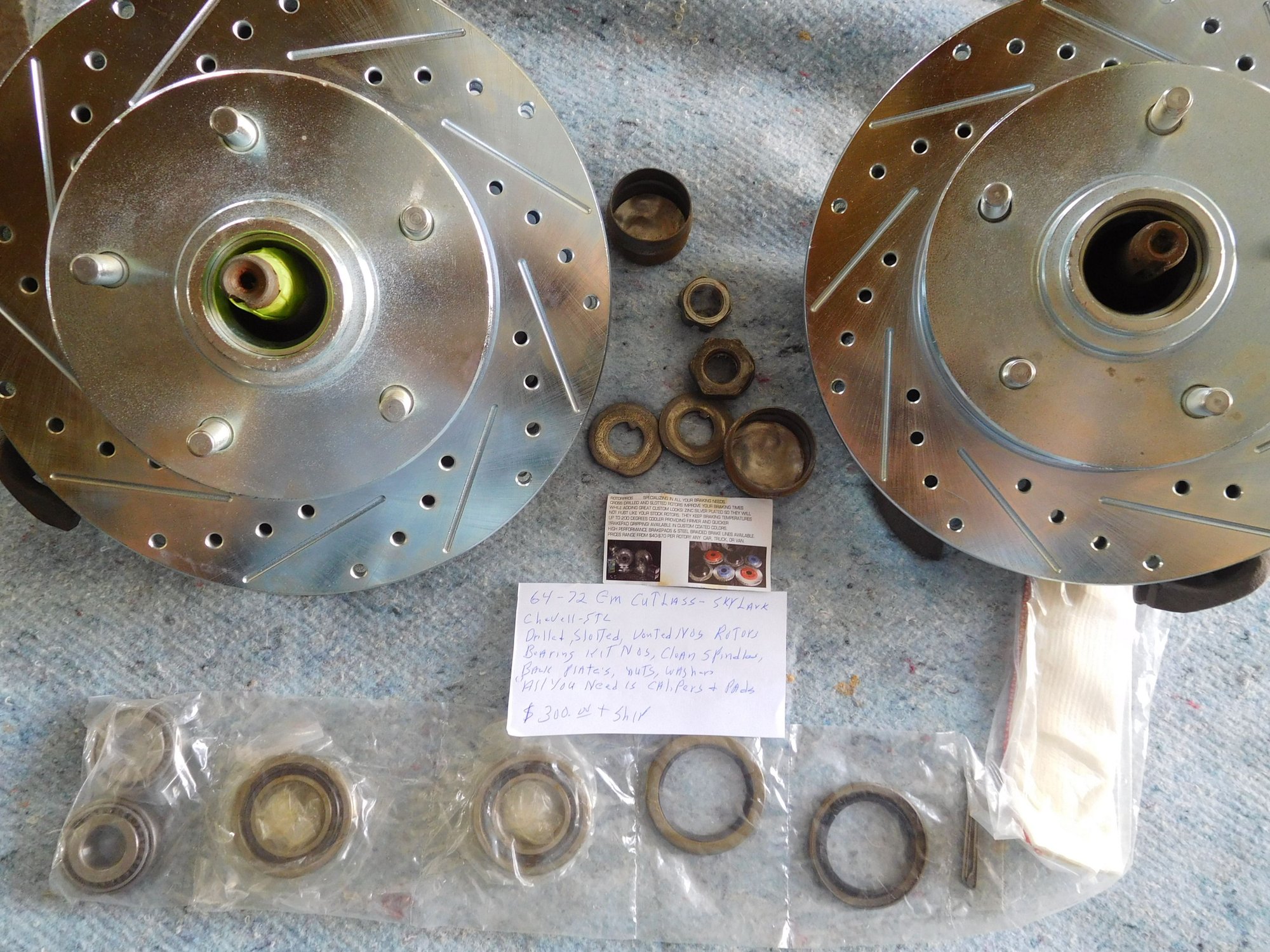 Disc brake set up 6472 Cutlass +