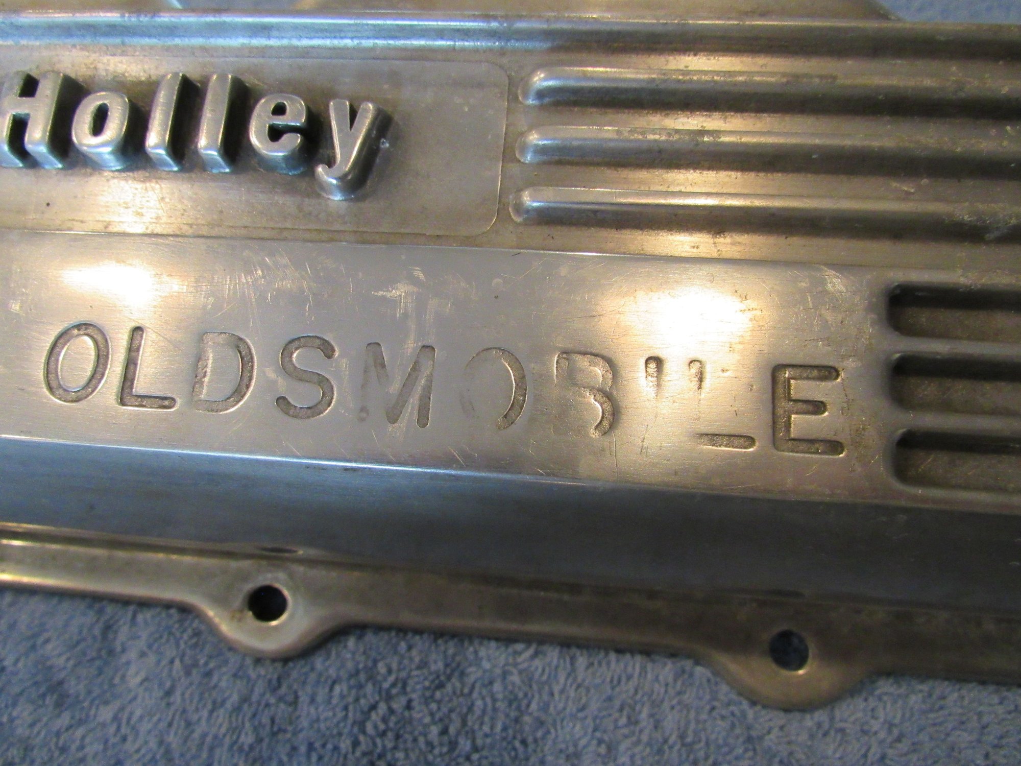 Holley Oldsmobile 455 aluminum valve covers