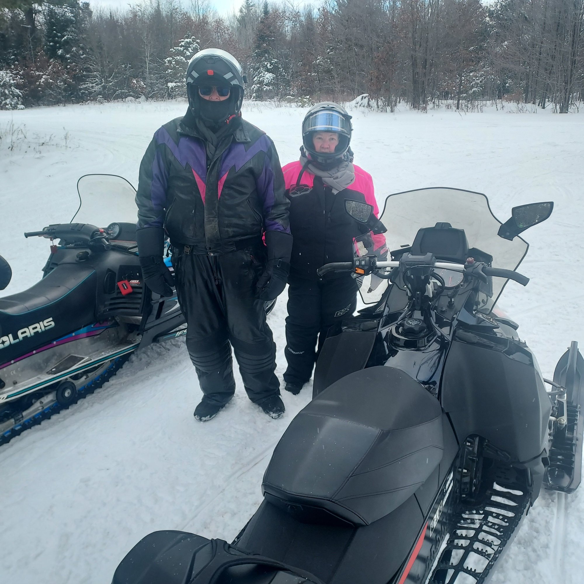 Purple Elvis and Pink Pricilla.