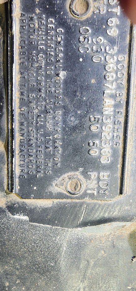 Data plate of H/O