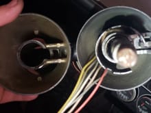 Left is the part I am trying to make work. It appears the pocket under the shifter where there is a spring on the part on the right side is different. Less material in the housing or missing a piece? 