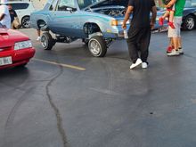 Not for a purist's eyes but man did this Cutlass draw a crowd