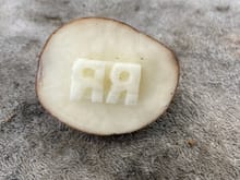 Double R potato stamp
