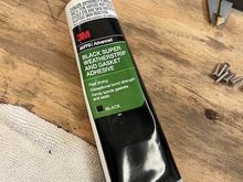 This is the 3M adhesive I used.  Don't get too mush of this stuff on your hands & fingers; it's almost impossible to remove, even with lacquer thinner or other nasty solvents.