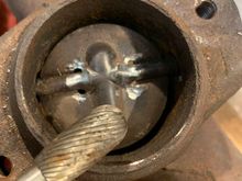 Ground off spot welds