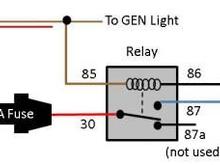 Electric choke wiring relay