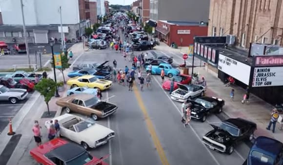 Another car show from the air