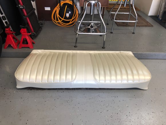 Rear seat recover in my garage 