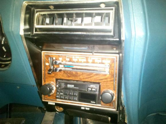 Look at that mess! The 2nd owner or one of kids put in a tape deck and let's just say...DIDN'T DO A NICE JOB!